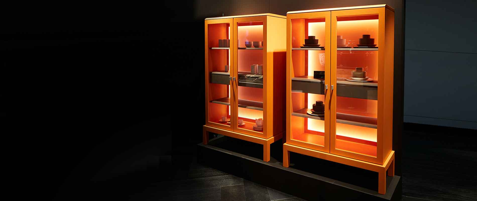 Vitrine Hampton pantone orange